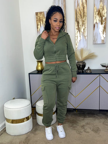 Let’s Chill Cargo Set (Olive)
