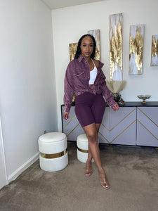 So Chill Vintage 3 Piece Set(Eggplant)
