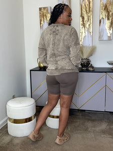 Prepare The Others Shorts Set(Mocha)