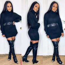 Knit Decisions Turtle Neck Dress