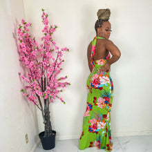 Green Apple Martini Halter Maxi