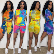 Montego Bay Tie Dye Biker Set