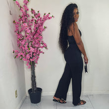 Just Vibes Waist Tye Jumpsuit Black