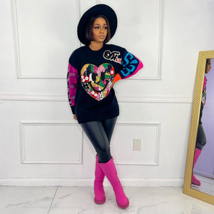 My Sweetheart Sweater Black