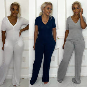 Stress Free V-Neck Jumpsuit