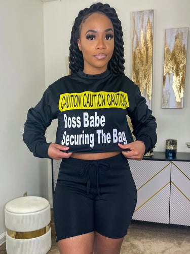 Boss Babe Crop Sweater