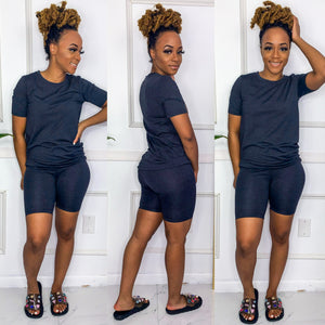 Ready To Go Biker Shorts Set