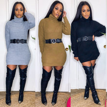 Knit Decisions Turtle Neck Dress