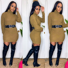 Knit Decisions Turtle Neck Dress