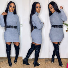 Knit Decisions Turtle Neck Dress