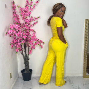 Out And About Pants Set (Yellow)