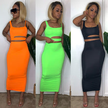 Cut Out 2 Piece Midi Set