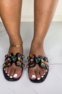 Glamtropics Jelly Sandals (Black)