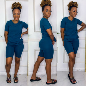 Ready To Go Biker Shorts Set