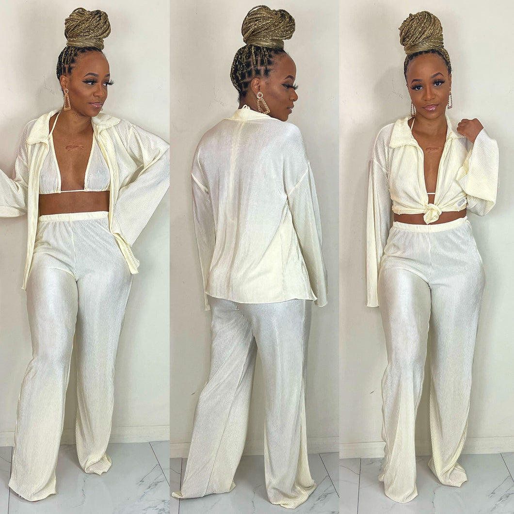 Yacht Life 3 Piece Set Cream