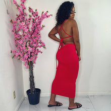 Summer Body Criss Cross Maxi Red