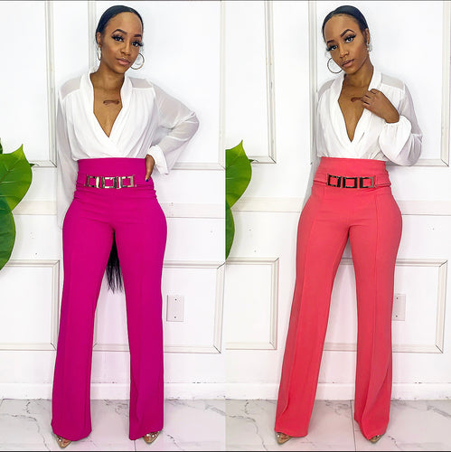 I’m Bossy Belted Slacks
