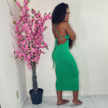 Summer Body Criss Cross Maxi Green