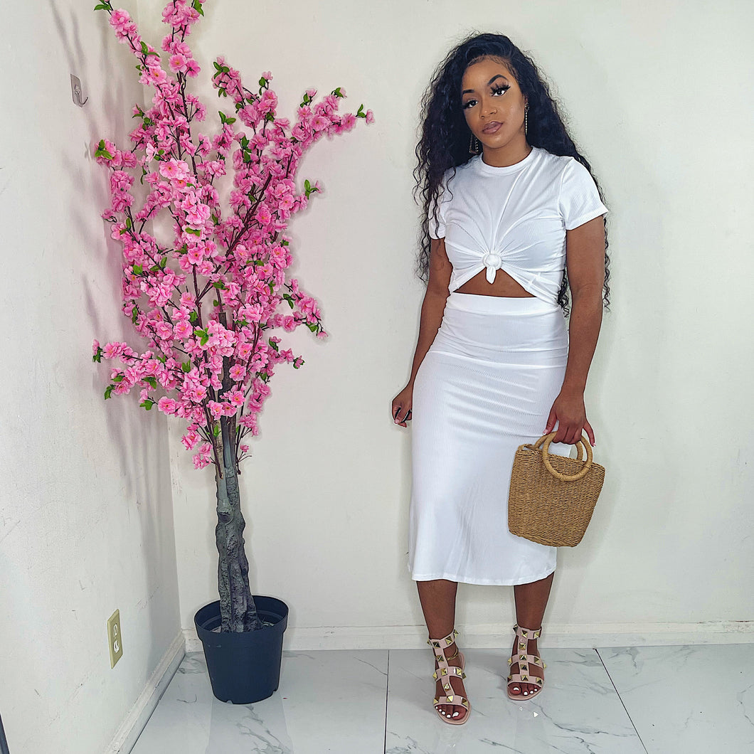 Simply Amazing Ribbed Skirt Set