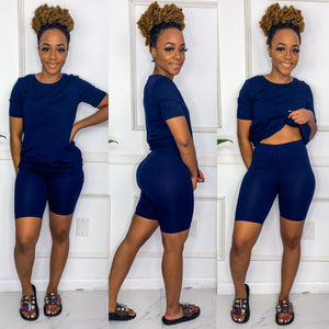 Ready To Go Biker Shorts Set