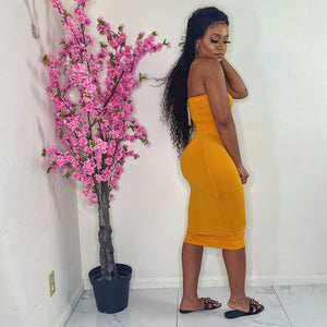 Just For You Tube Dress Camel
