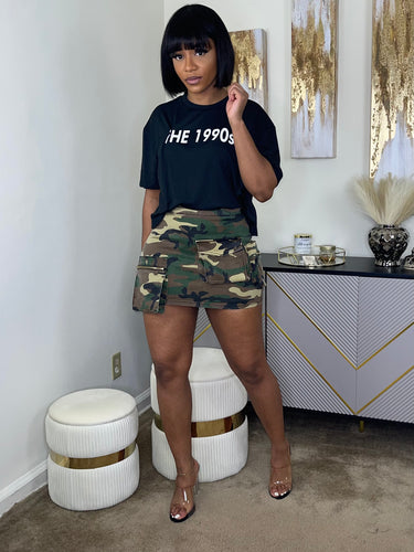 Army Girl Mini Skirt