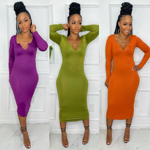 Rich Aunty Midi Dress